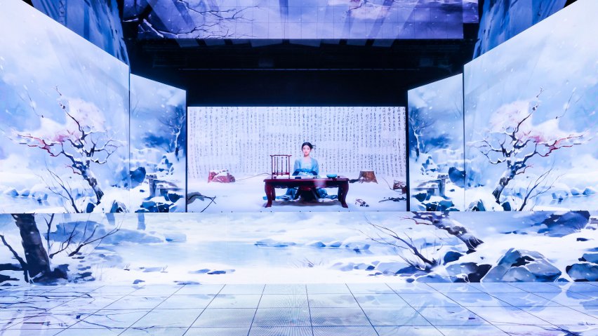 網(wǎng)易云音樂與小冰公司推出虛擬歌手陳水若演唱《風(fēng)雪千千》。主辦方供圖